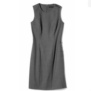 Banana Republic Gray Midi Dress